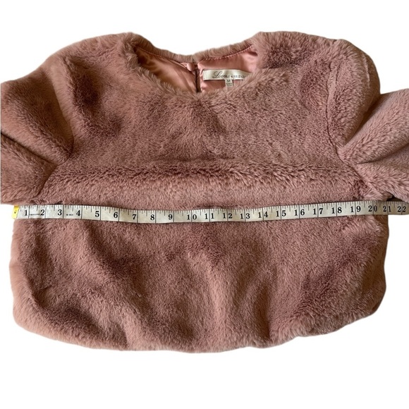 Lovers and Friends Teagan Faux Fur Sweater in Rosehip Size M - Picture 5 of 8
